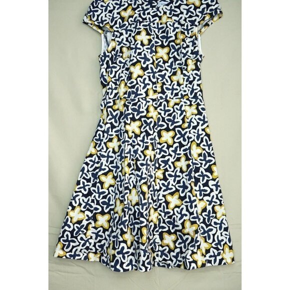 Max and Co Fit and Flare MIdi Dress Cap Sleeves Floral Pattern Women's Size 4 - Picture 3 of 8
